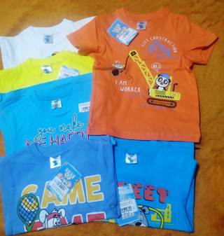 Футболка 014м р.92-104 разноцв  мал.хлопок Россия   3   315