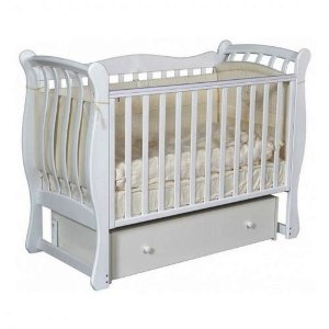 -Акция 25000руб! Кровать детская "LUIZA 3" Белый  2 м-ка с ящиком   2