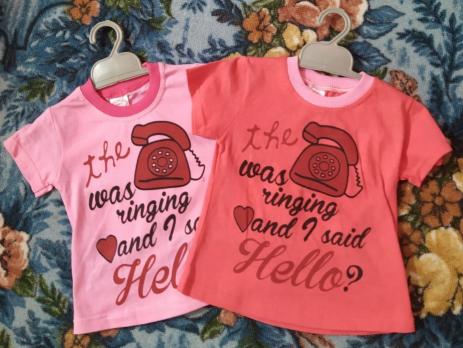 Футболка 950д р.68 разноцв дев.х/б 100%  Турция    1  215