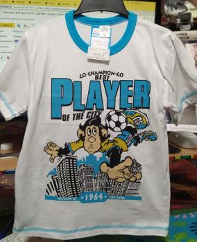 Футболка 1037м  р.104 белый мал. трикот. Турция 1   400