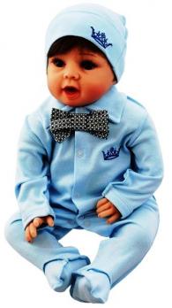 Комбинезон 0224м  р.56 Голуб. интерлок 2 пр. Россия    5