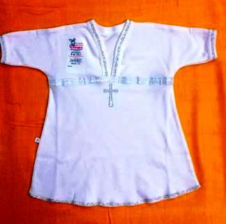 -Рубаха 003ун  р.74 белый Крест. унис. интерл. Россия   2   615