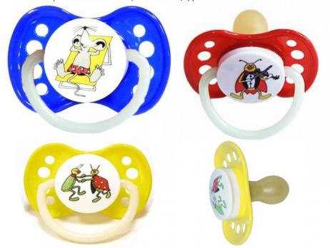 Пустышка 12011 от 6-12 мес.Латекс "Ночка" цветн.   39